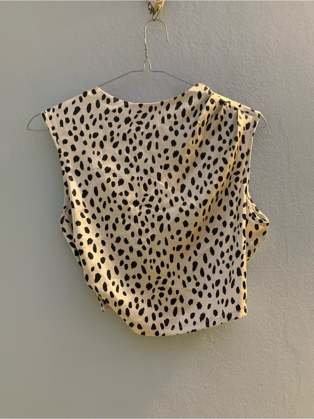 Sincerely Jules Cream and Black Spotted Sleeveless Camisole
